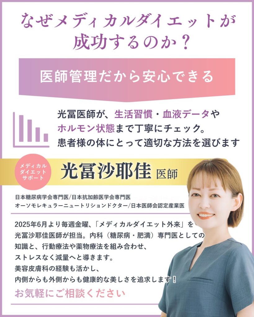 みやはらレディースクリニックの光冨 沙耶佳医師について説明するInstagram